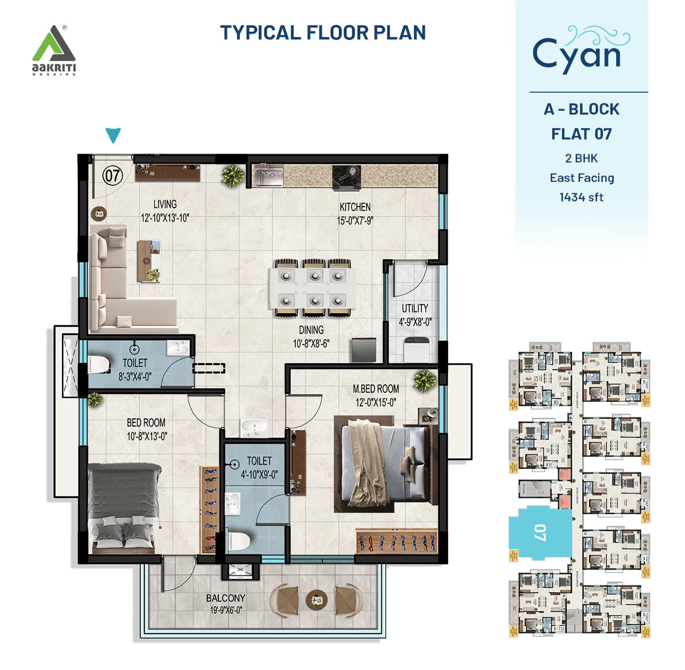 Cyan Flat No - 7 A-BLOCK TYPICAL R4_ 23-08-24